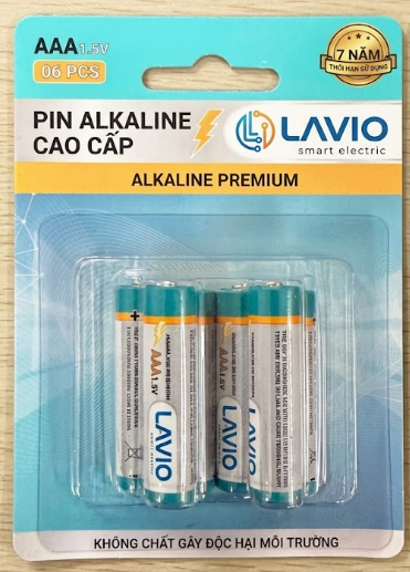 Pin AAA Alkaline Cao Cấp 1.5V LAVIO
